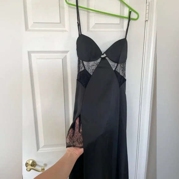 Katie May Black Lace Chemise - Picture 1 of 5